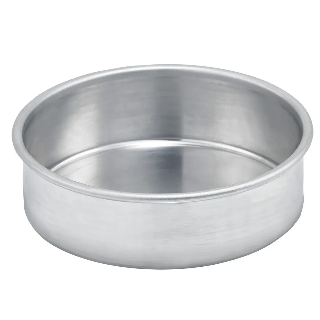 Winco ACP-062 Layer Cake Pan, 6" Dia. X 2"H, Round, Aluminum