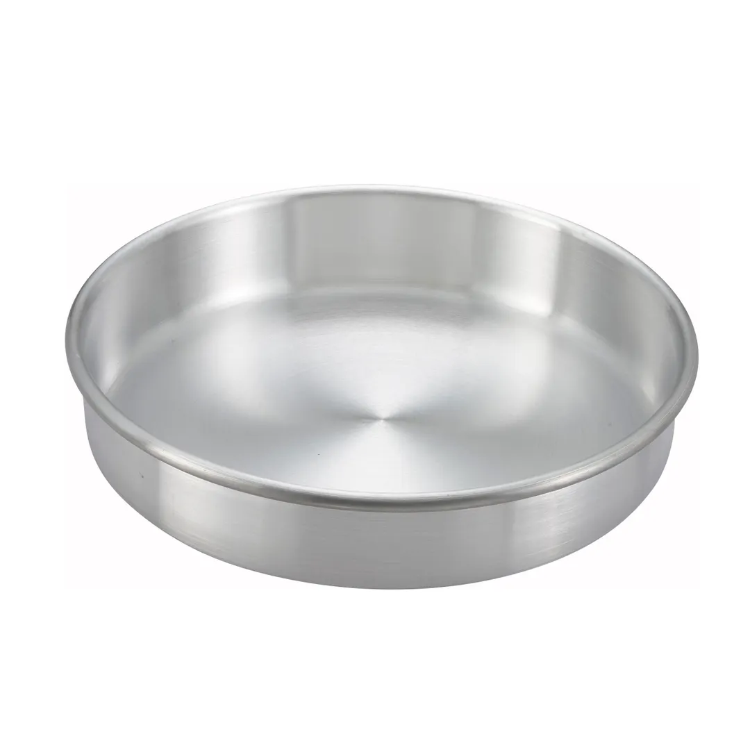 Winco ACP-082 Layer Cake Pan, 8" Dia. X 2"H, Round, Aluminum