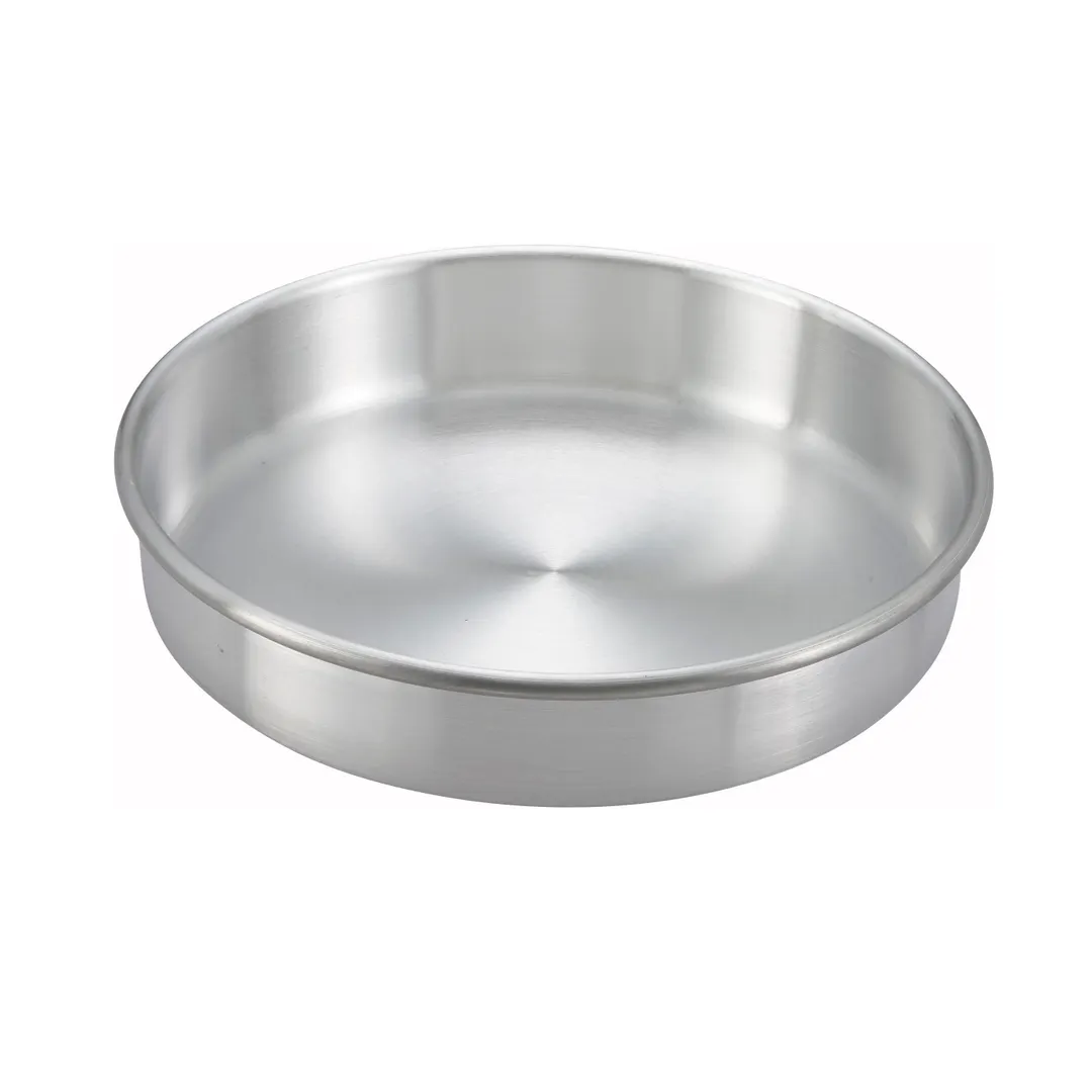 Winco ACP-092 Layer Cake Pan, 9" Dia. X 2"H, Round, Aluminum