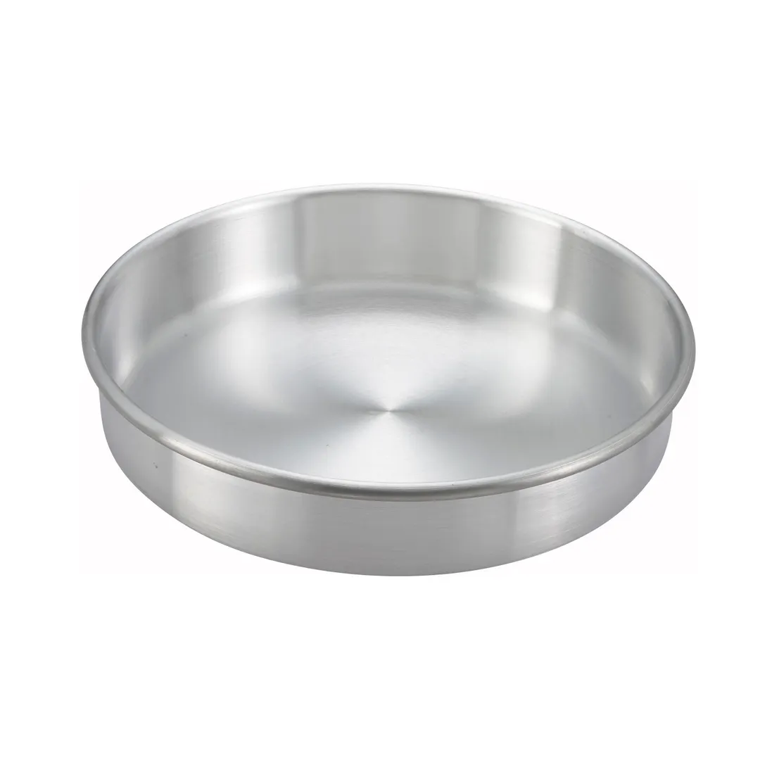 Winco ACP-093 Layer Cake Pan, 9" Dia. X 3"H, Round, Aluminum