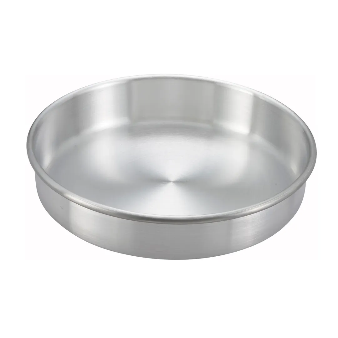 Winco ACP-102 Layer Cake Pan, 10" Dia. X 2"H, Round, Aluminum