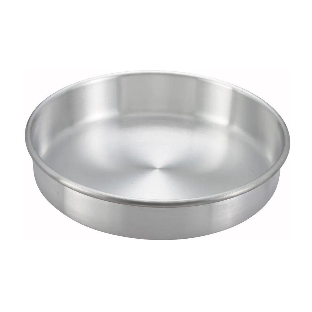 Winco ACP-103 Layer Cake Pan, 10" Dia. X 3"H, Round, Aluminum