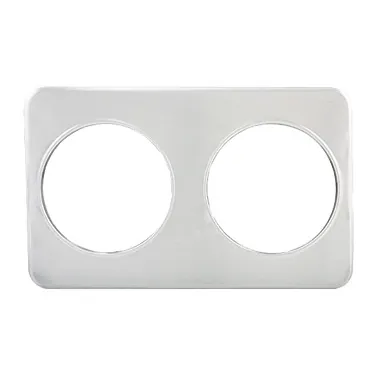 Winco ADP-808 2 Hole Steam Table Adapter Plate, (2) 8-3/8" Holes, Fits 7 Qt. Insets