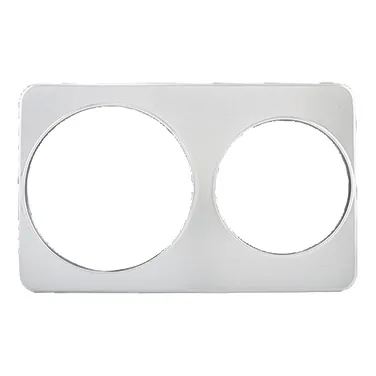 Winco ADP-810 2 Hole Steam Table Adapter Plate, (1) 8-3/8" Hole & (1) 10-3/8" Hole