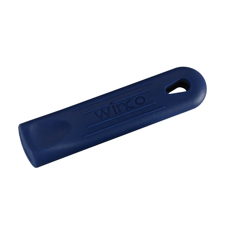 Winco AFP-2HX 5-1/2" Removable Silicone Sleeves for 10" and 12" Fry and Sauce Pans - Blue