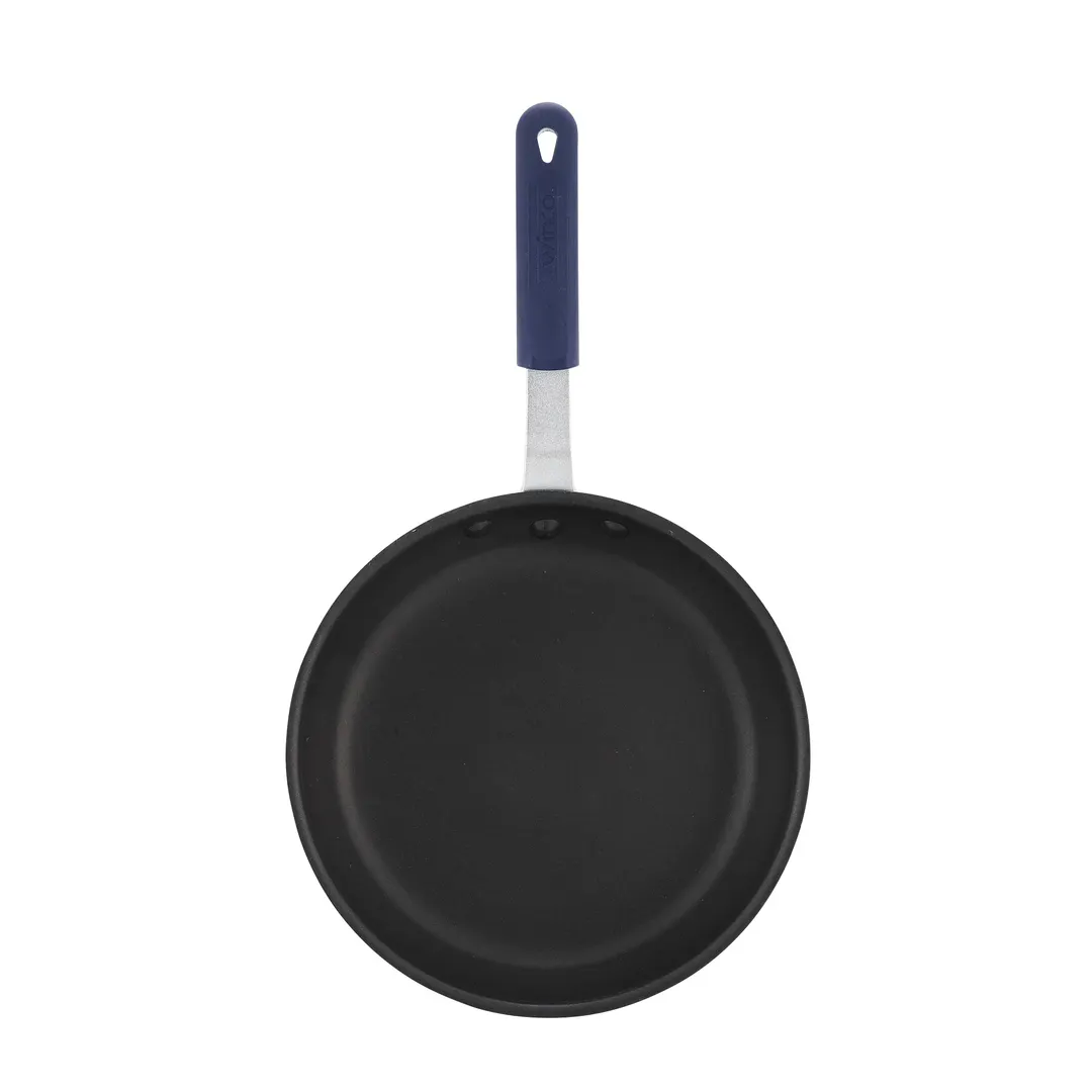 Winco AFP-7XC-H Round 7" Non-Stick Aluminum Frying Pan w/ Solid Silicone Handle