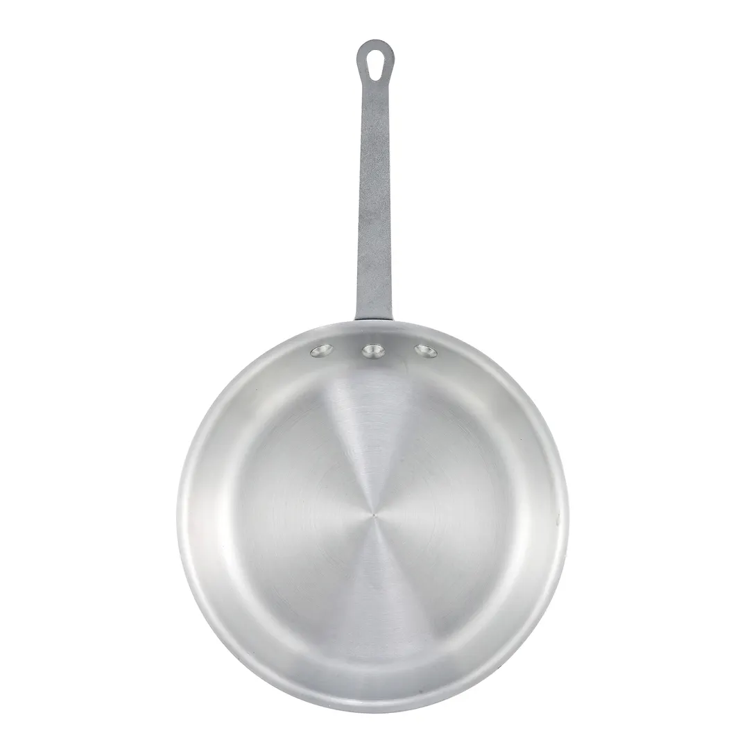 Winco AFP-8A Gladiator 8" Aluminum Fry Pan, Natural Finish, Round