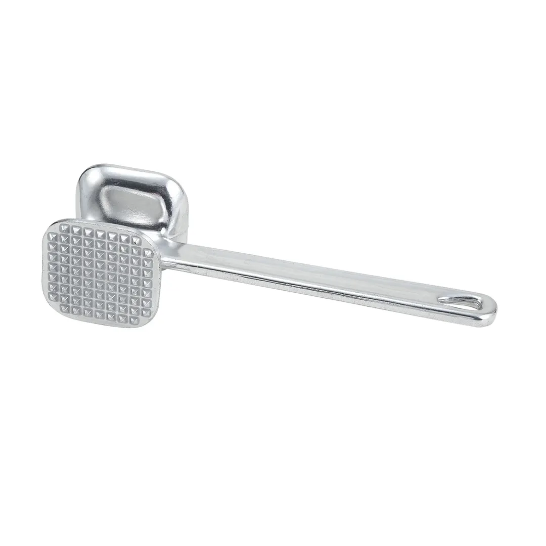 Winco AMT-2 Manual 2-Sided Aluminum Meat Tenderizer, 10.5" OAL, 3"x3" Square Head