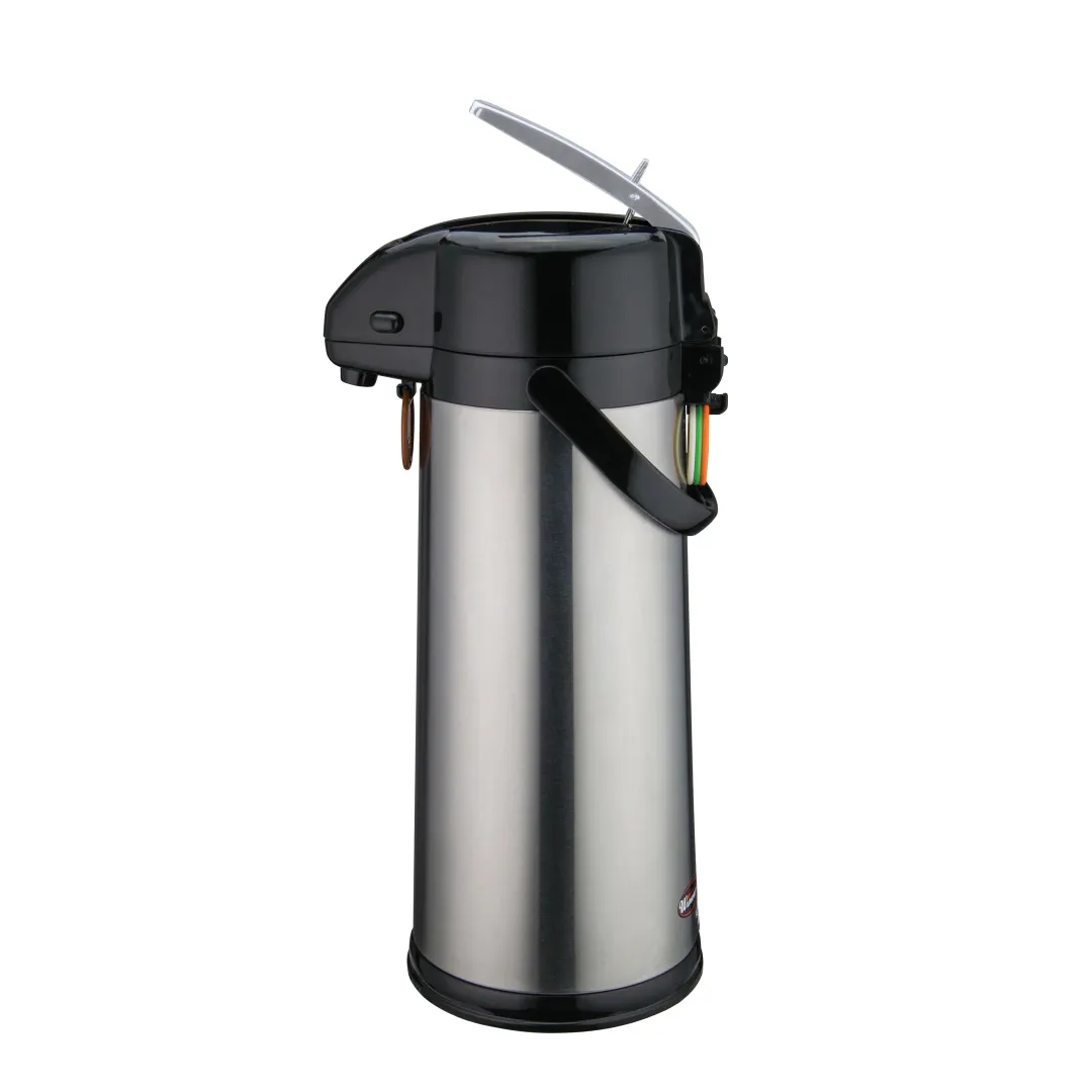 Winco AP-835 3 Liter Glass Lined Stainless Steel Coffee Airpot with Lever