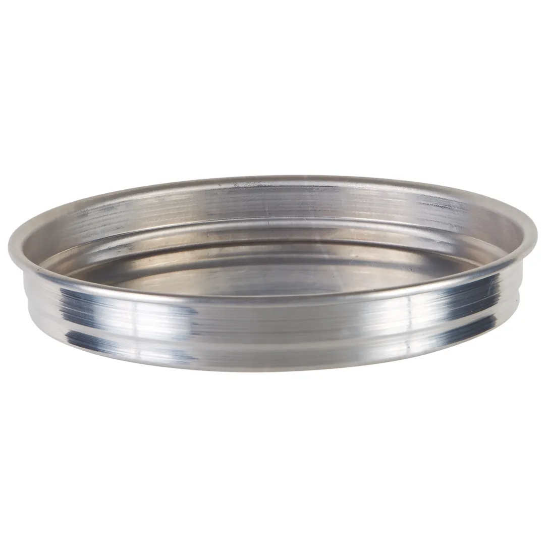 Winco APZK-0815 8" x 1.5" Deep Stackable Aluminum Pizza Pan, Round