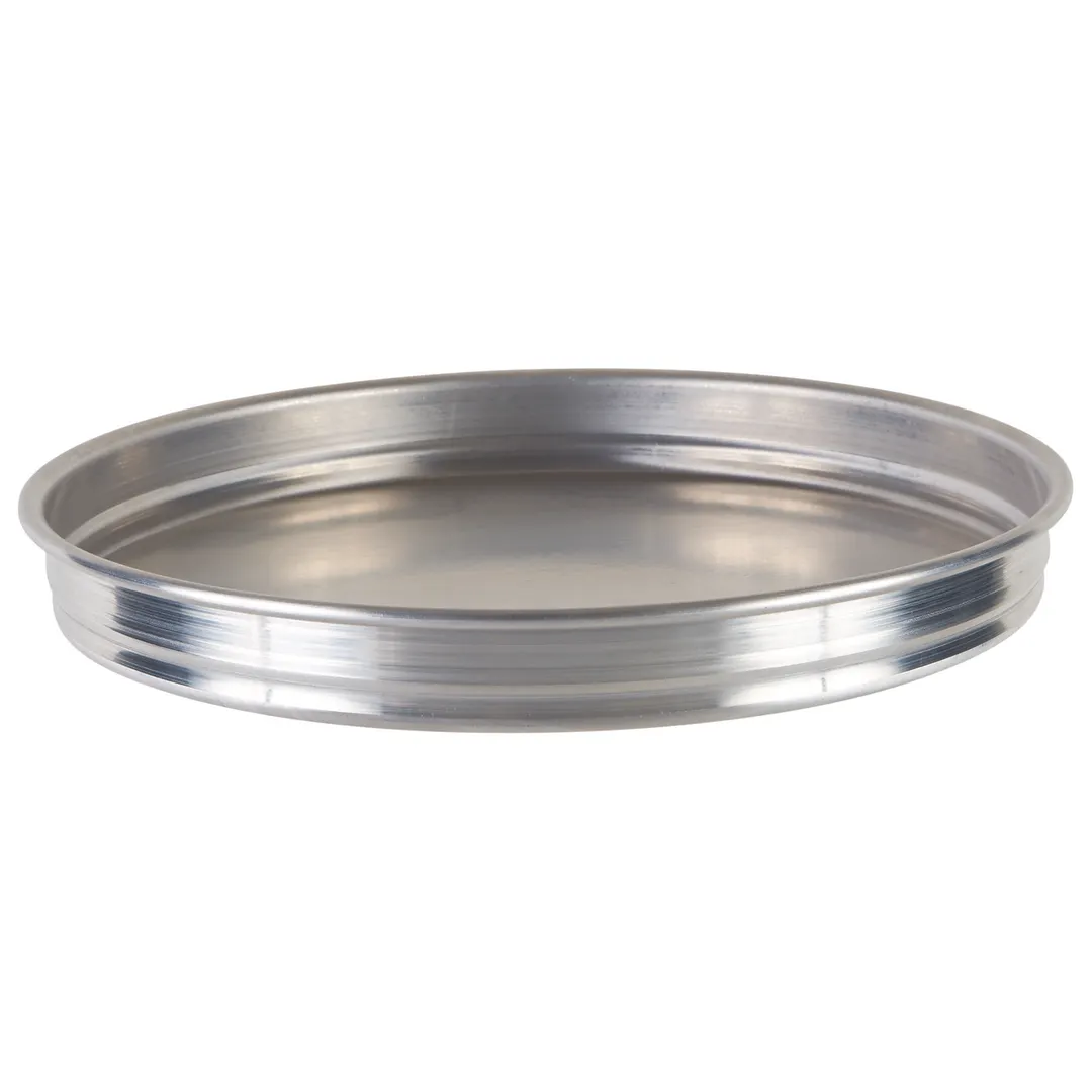 Winco APZK-1015 10" x 1.5" Deep Stackable Aluminum Pizza Pan, Round