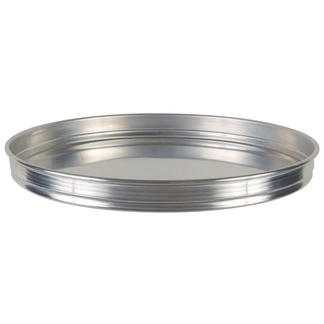 Winco APZK-1415 14" x 1.5" Deep Stackable Aluminum Pizza Pan, Round