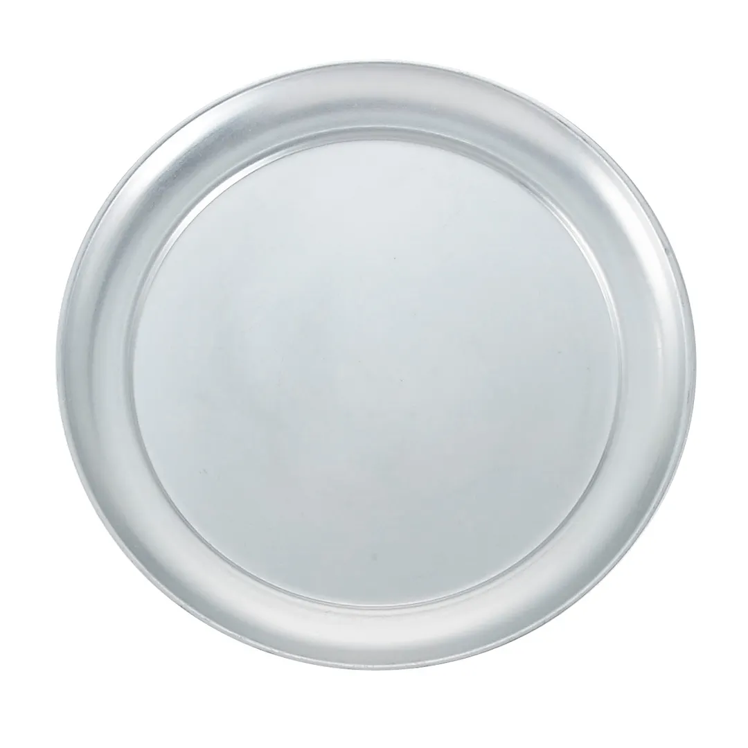 Winco APZT-8 8" Aluminum Pizza Tray w/ Wide Rim, Round