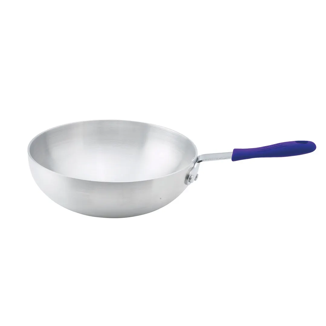 Winco ASFP-11 Stir Fry Pan, 11" Dia. X 3-5/8", Round, Flat Bottom