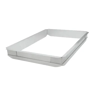 Winco AXPE-4 Sheet Pan Extender, Aluminum Quarter Size / 9-1/2" x 13" x 2" - Flat Top Edges