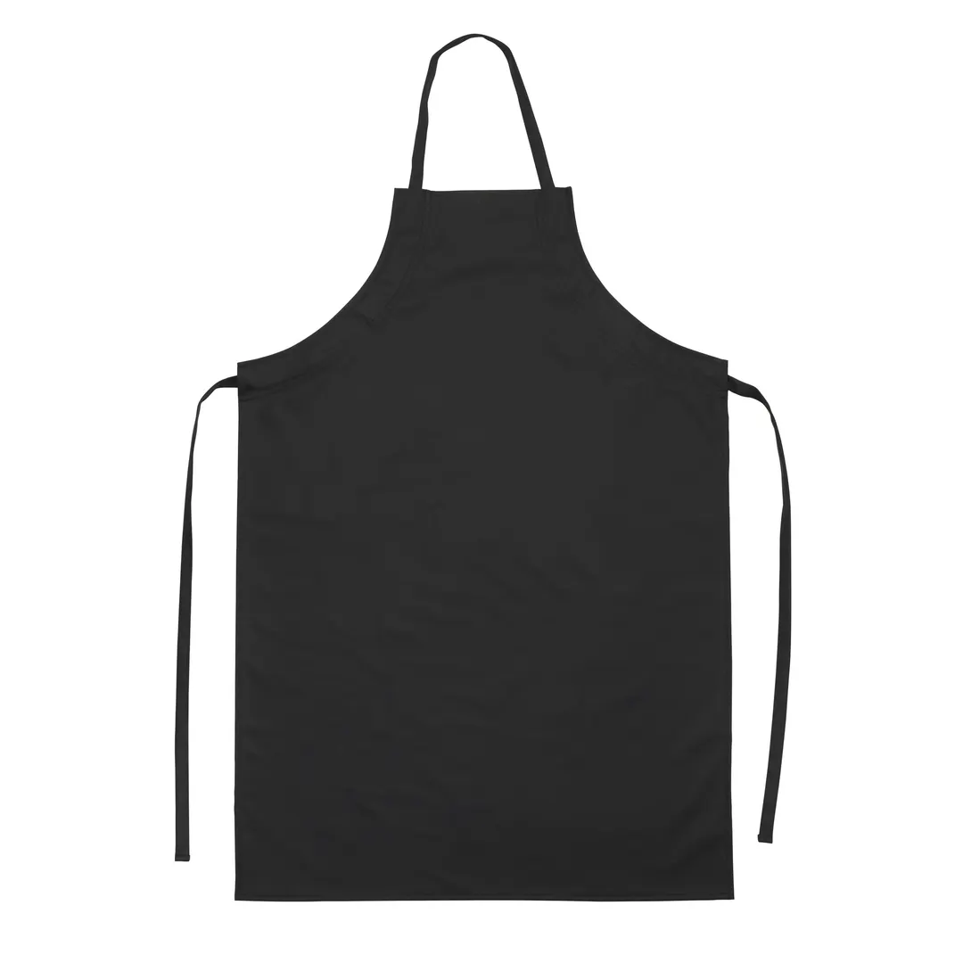Winco BAW-2540BK Dishwasher Apron - 27.5" x 40", lightweight nylon/PVC/polyester microfiber, black Chef style