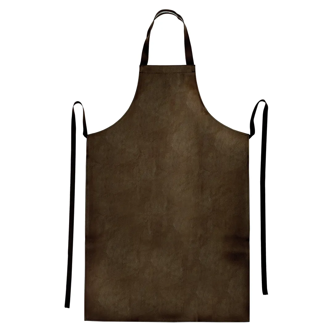 Winco BAW-2740BN Dishwasher Apron - 27-1/2" x 40", Heavyweight Water-Resistant Vinyl, Signature Chef, Green Microfiber