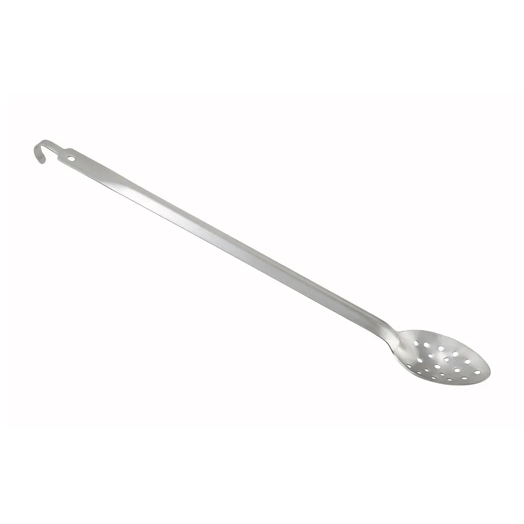 Winco BHKP-21 21" Perforated Heavy Duty Basting Spoon, 2.0mm Thick