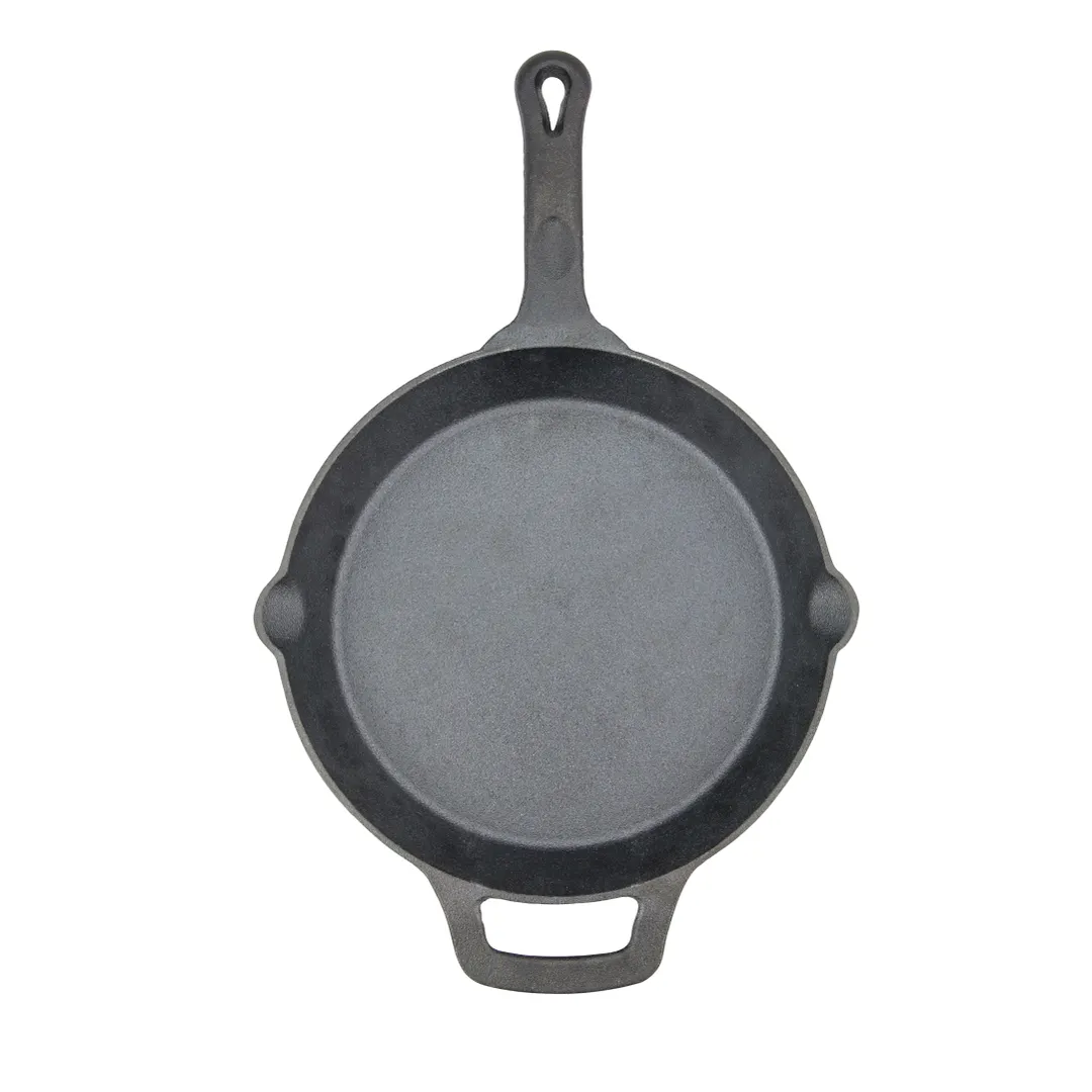 Winco CAST-10 10" Round Pre Seasoned Cast Iron Skillet w/ Handle