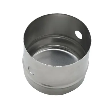 Winco CC-1 Round Stainless Steel Cookie Cutter - 3" x 2-1/2", Stainless Steel 