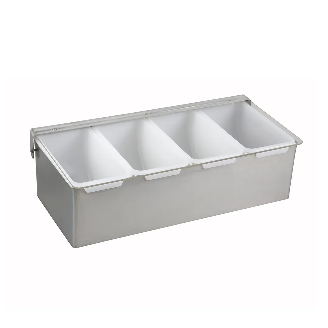 Winco CDP-4 Condiment Dispenser, 4-Compartment