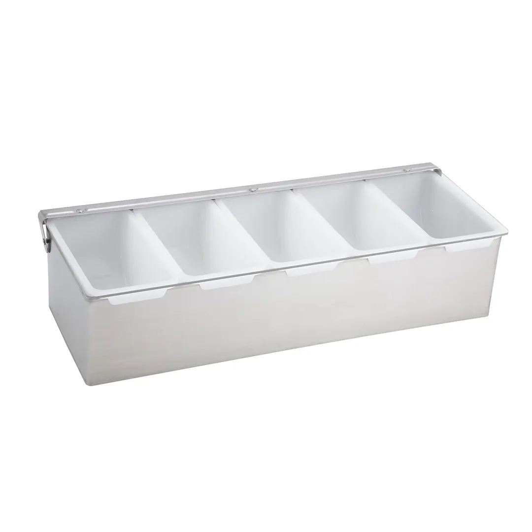 Winco CDP-5 Condiment Dispenser, 5-Compartment
