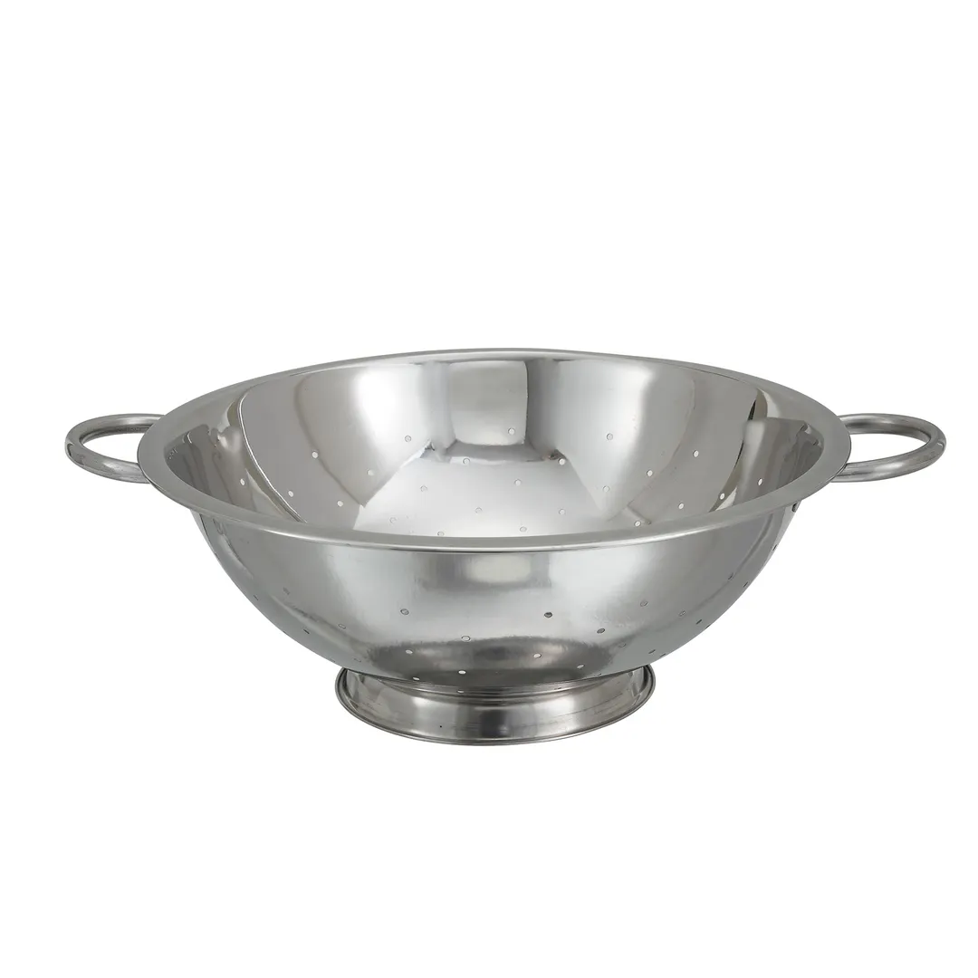 Winco COD-14 14 qt. Stainless Steel Colander with Base