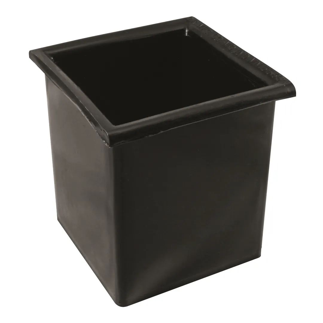 Winco CR-2401 Bar Maid Bottle Well,Square Black Polyethylene Holder/Aluminum Housing - Polypropylene