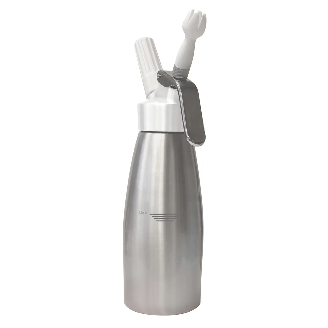 Winco CW-A05 Whip Cream Dispenser, 1 Pint, 3" Dia. X 12"H, Aluminum