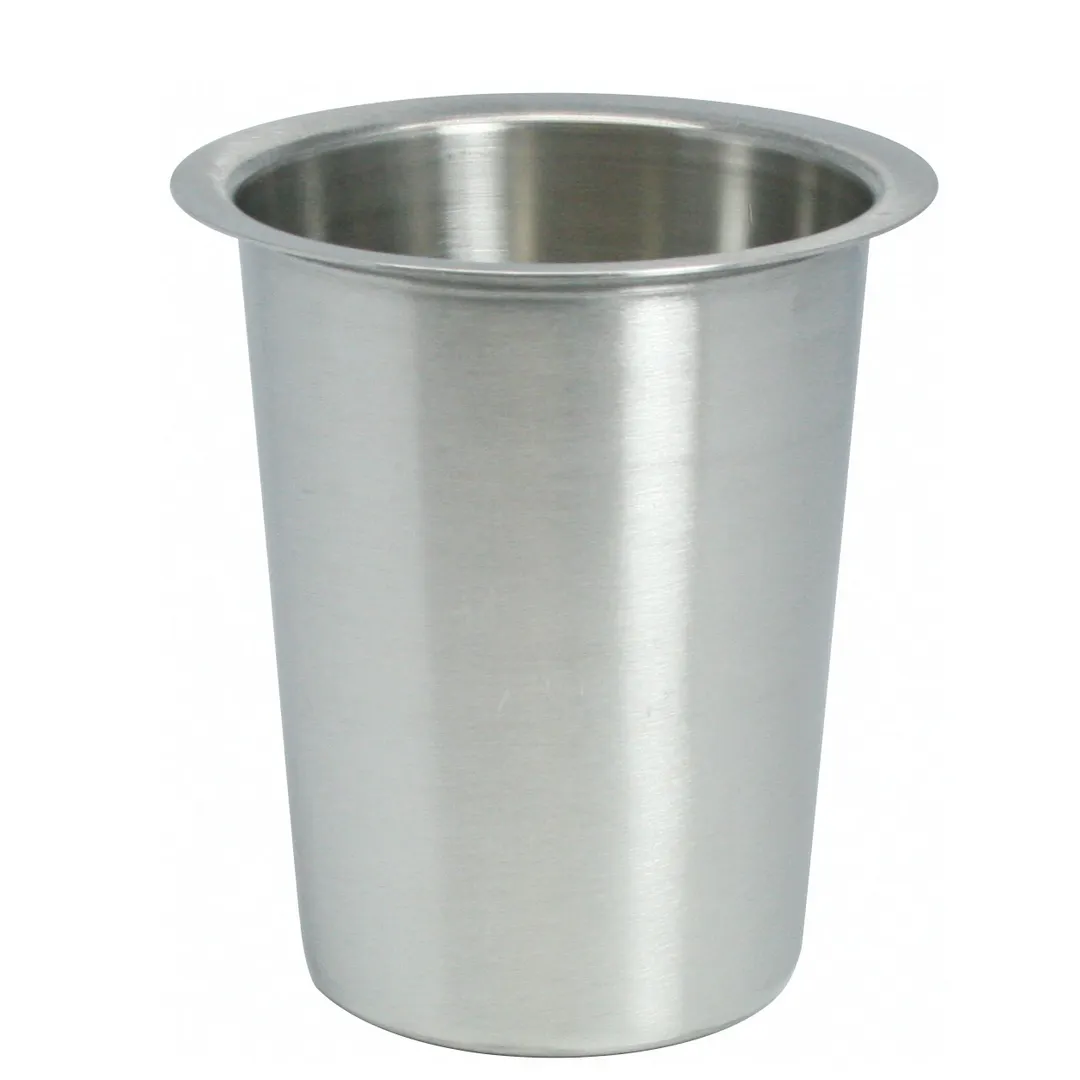 Winco FC-SL 4" Round Solid Flatware Cylinder, Stainless Steel