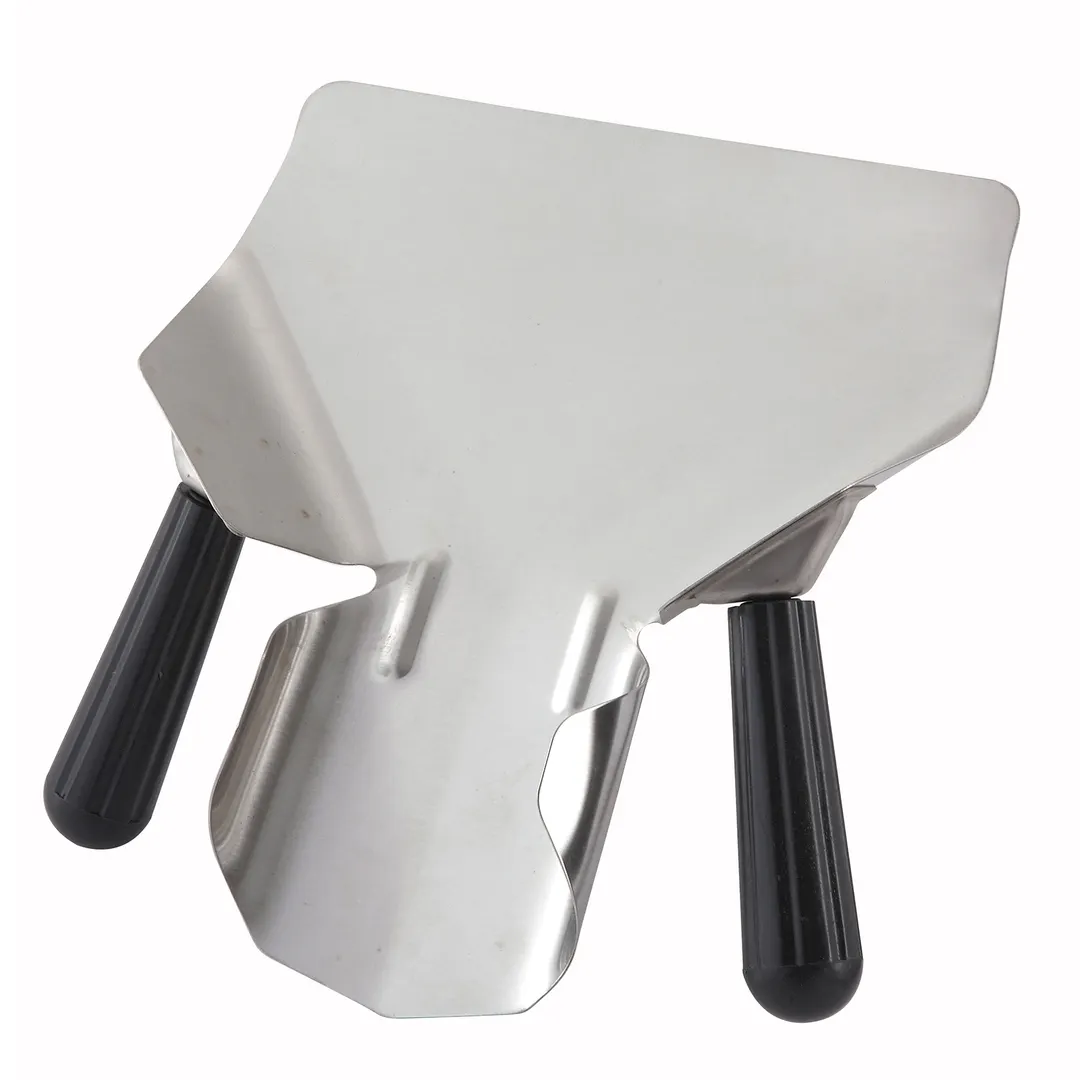 Winco FFB-2 Stainless Steel French Fry Bagger, Dual Handle, Black Bakelite Handle