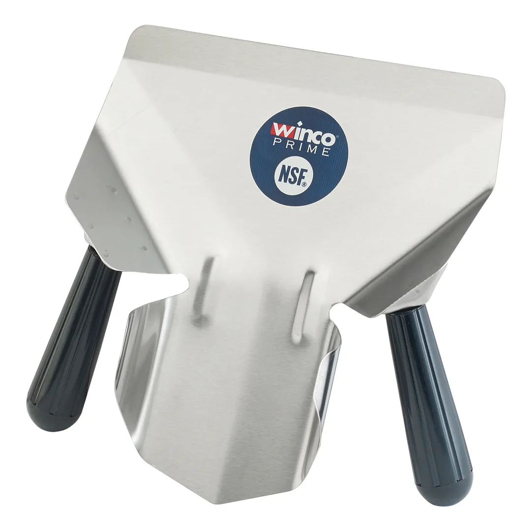 Winco FFBN-2 Stainless Steel French Fryer Bagger, Dual Handles, Black Bakelite Handle