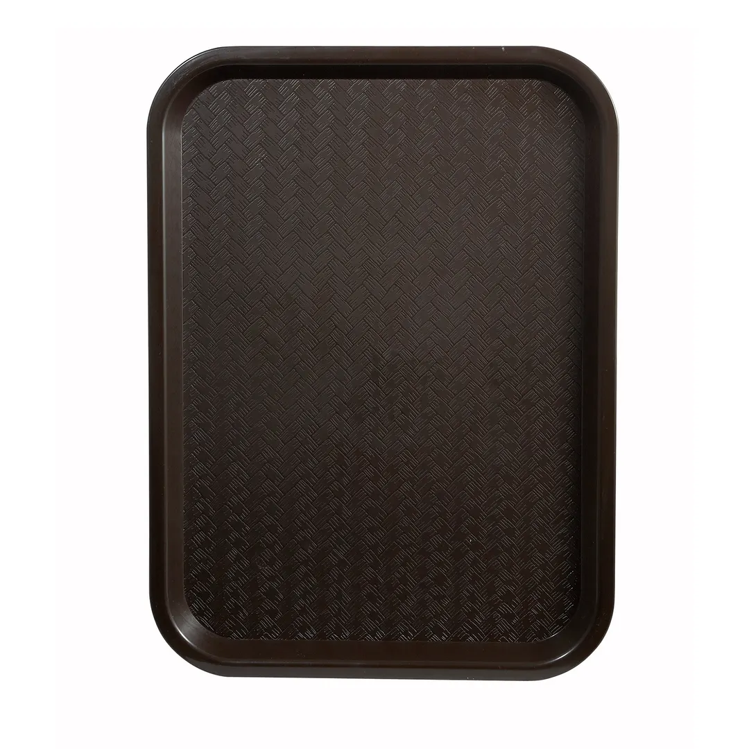 Winco FFT-1014B Fast Food Tray, 10" X 14", BPA Free, Polypropylene, Brown, NSF
