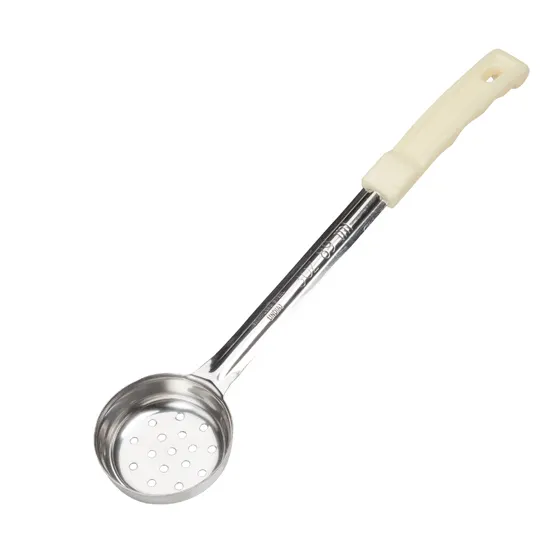 Winco FPP-3 3 oz. One-Piece Perforated Food Portioner, Ivory Handle