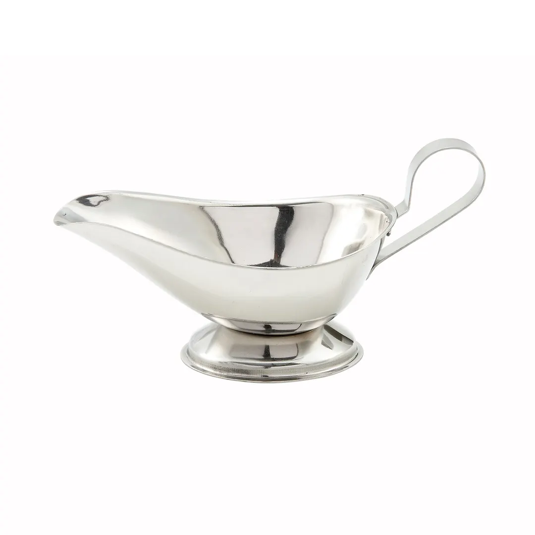 Winco GBS-5 5 oz. Stainless Steel Gravy Boat w/ Handle