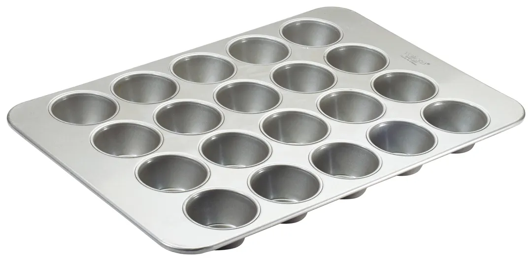 Winco HMF-20E 20 Cup Large 8.2 oz Pecan Roll/Large Muffin Pan, PFOA & PTFE Free 