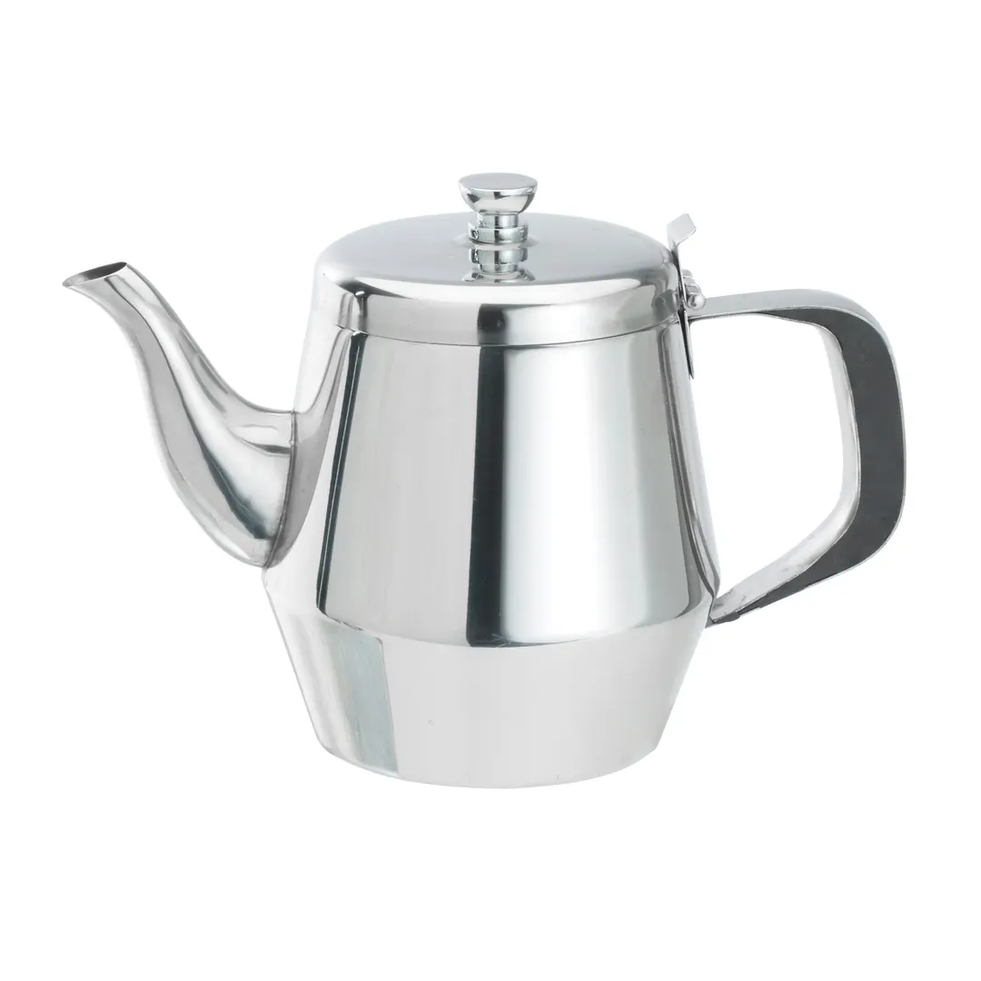 Winco JB2928 28 oz. Stainless Steel Gooseneck Teapot