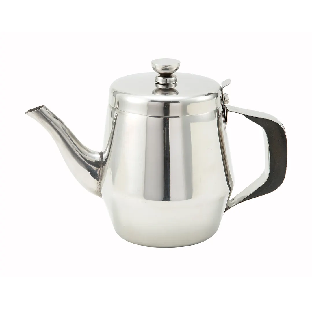 Winco JB2932 32 oz. Stainless Steel Gooseneck Teapot