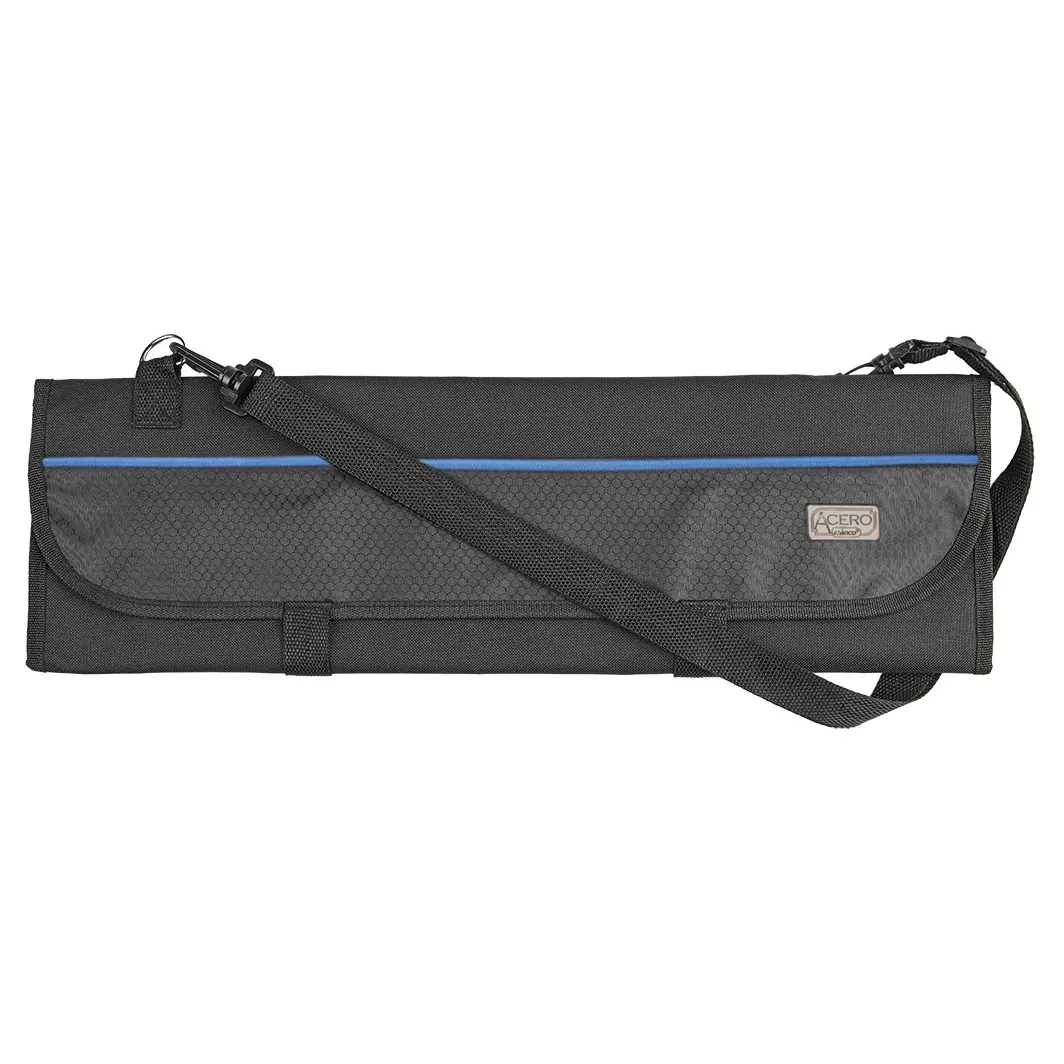 Winco KBG-8 Acero Black Polyester 8 Compartment Knife Bag, Polyester Exterior