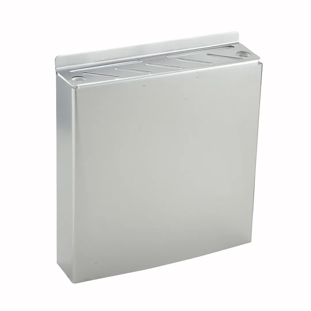 Winco KR-9 9 Slot Stainless Steel Wall Mount Knife Rack