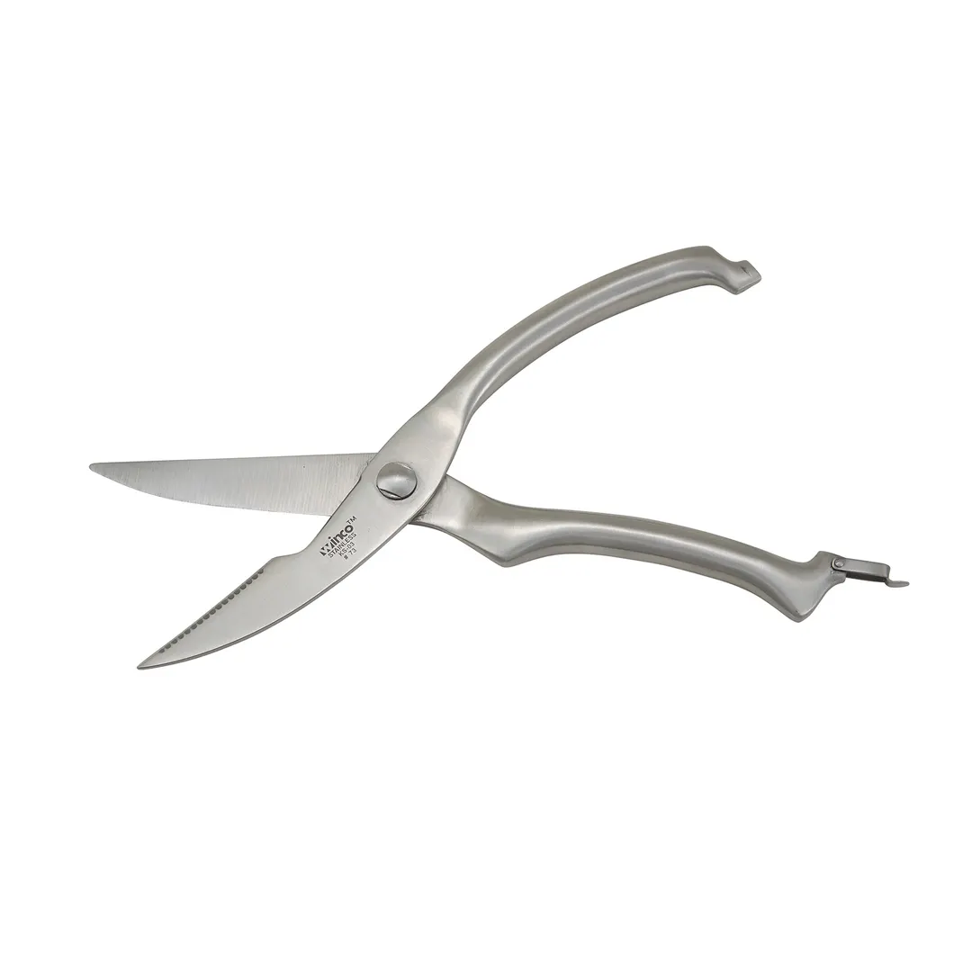 Winco KS-03 Poultry Shears, 10", with Soft Polypropylene Handle, Stainless Steel
