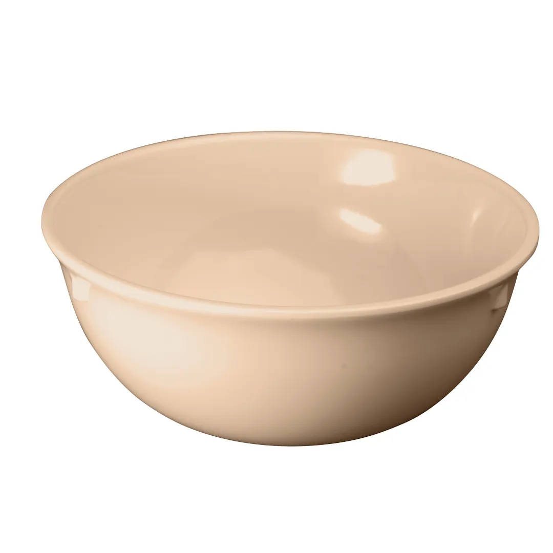 Winco MMB-11 11 oz Tan Melamine Nappie Bowl, 4-3/4" Dia, 212°F, Dishwasher Safe - 1 Dozen