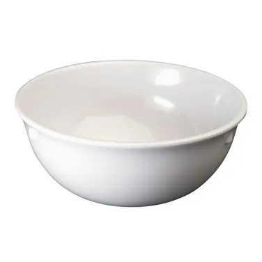 Winco MMB-15W 15 oz White Melamine Nappie Bowl, 5‑1/8", Heat‑Resistant, Dishwasher Safe - 1 Dozen