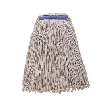 Winco MOP-24WC Wet Mop Head, 24 oz. (680g), Cut-End, 1-1/4" Band, White