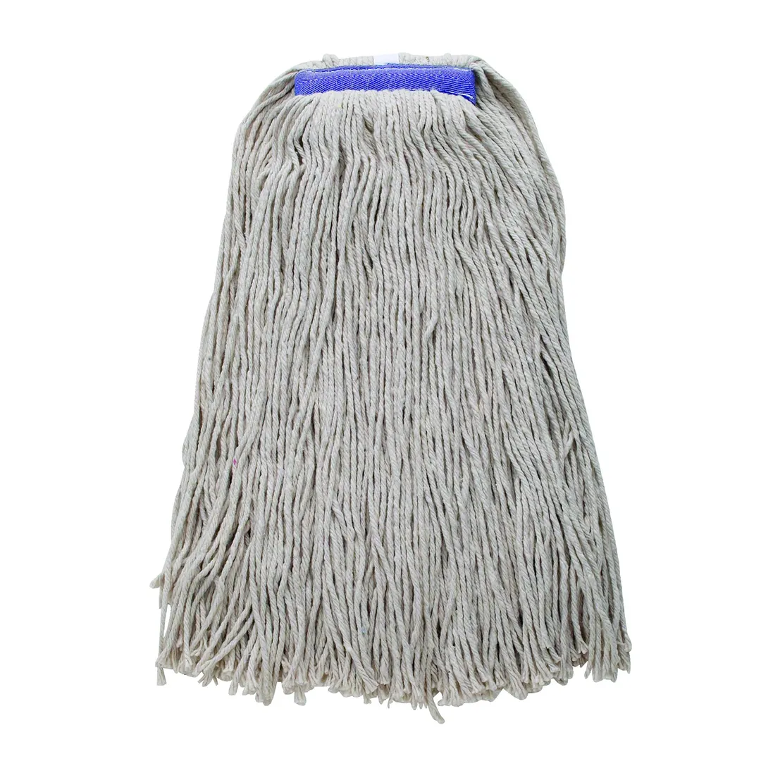 Winco MOP-32WC Wet Mop Head, 32 oz., (900g), Cut End, 1-1/4" Band, White