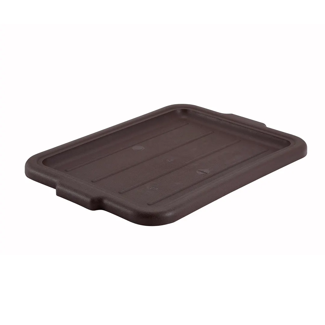 Winco PL-57B Brown Dish Box Cover, Polypropylene
