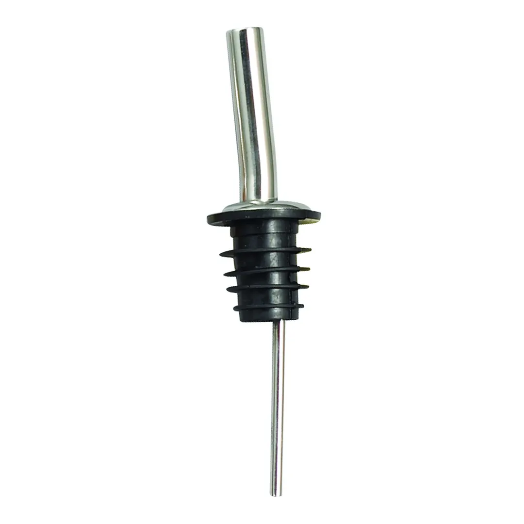 Winco PPM-4J Liquor Pourer – Free‑Flow, Stainless Steel, Silver Jet Spout, Cork, Collarless – 1 Dozen