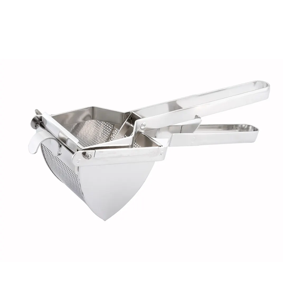 Winco PR-16 17" L Stainless Steel Square Potato Ricer