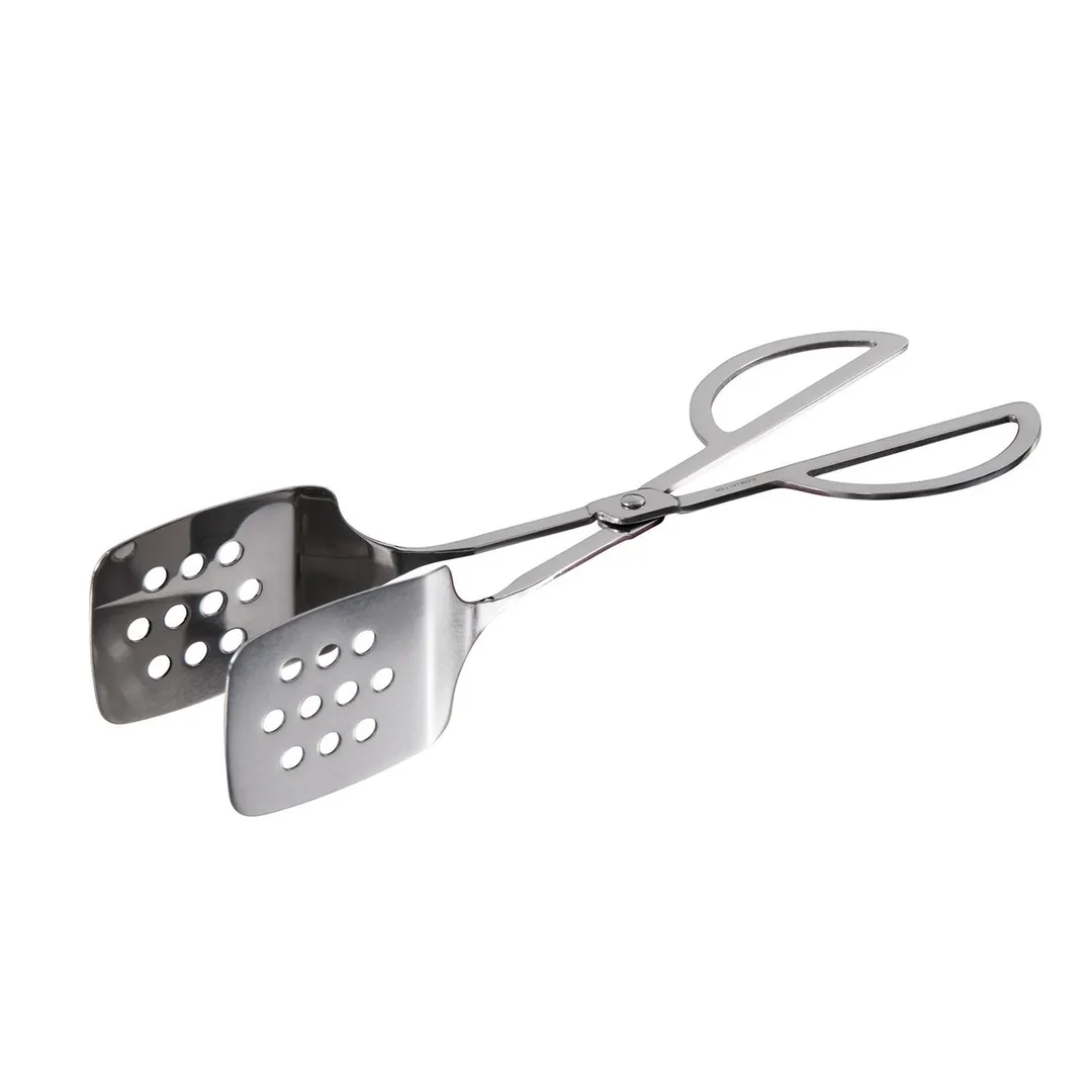 Winco PT-10P Pastry Tongs, 10-1/2", Perforated, Scissor, Stainless Steel