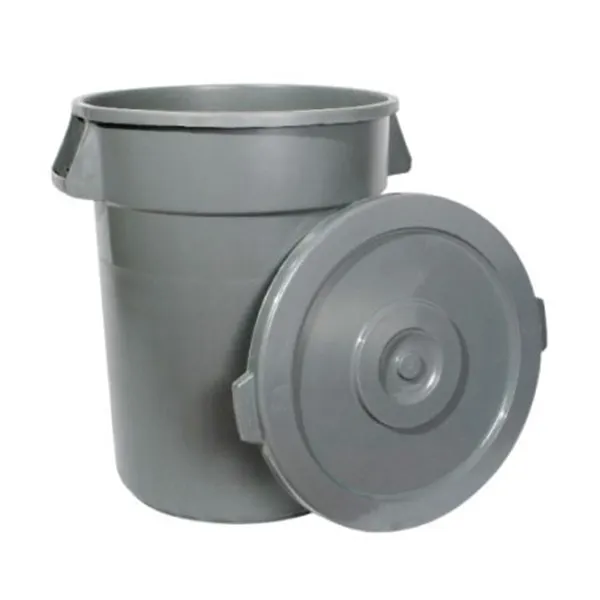 Winco PTC-20G Trash Can, 20 Gallon, 20”L X 19-1/4”W X 22-5/6”H, Heavy Duty, HDPE, Gray